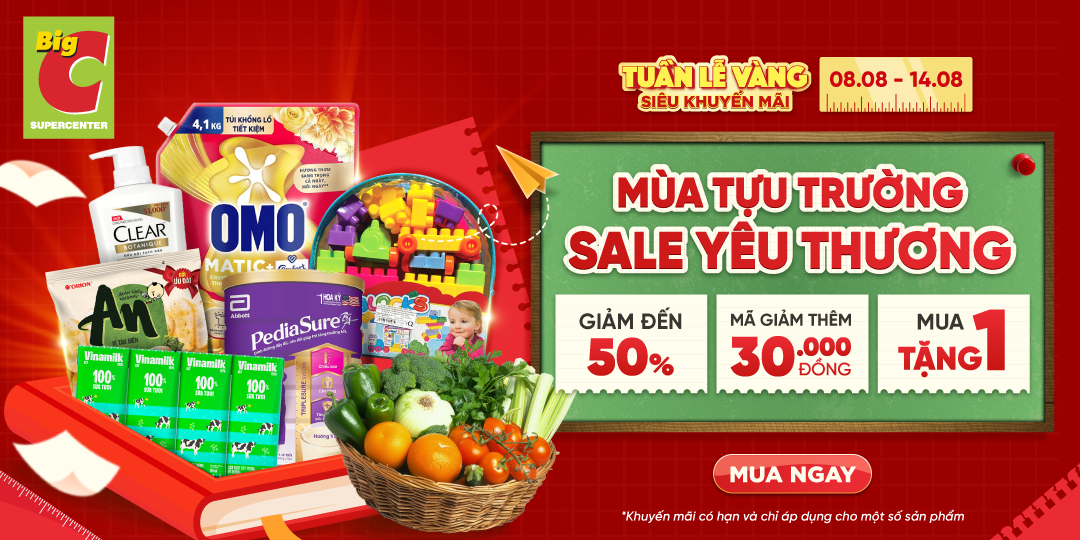 MÙA TỰU TRƯỜNG​ - SALE YÊU THƯƠNG