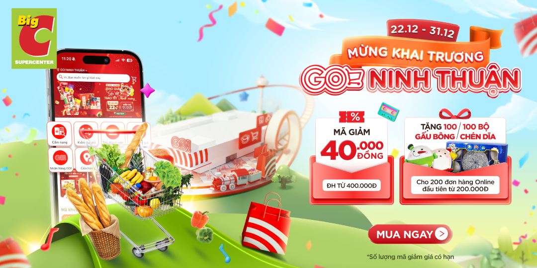 GO! APP TUNG DEAL HỜI - TẶNG QUÀ XINH YÊU MỪNG GO! NINH THUẬN KHAI TRƯƠNG