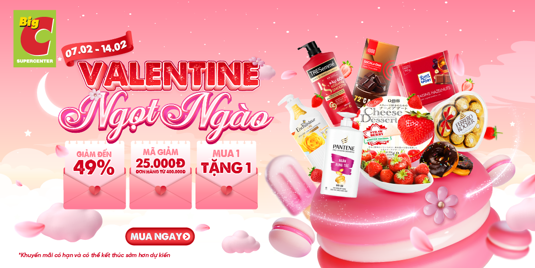 VALENTINE NGỌT NGÀO​  GIÁ NÀO CŨNG YÊU