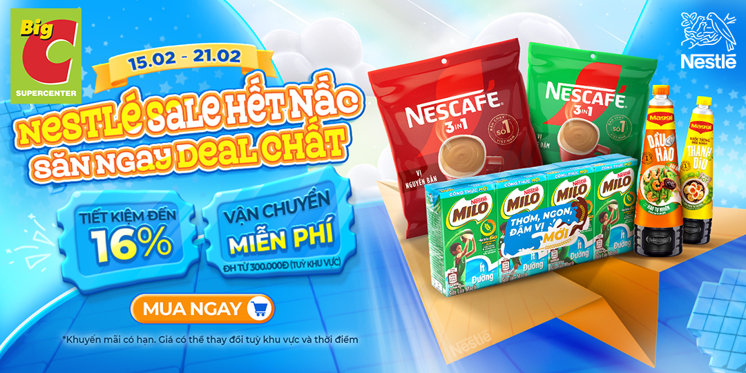 NESTLE SALE MÊ - MUA SẮM PHỦ PHÊ