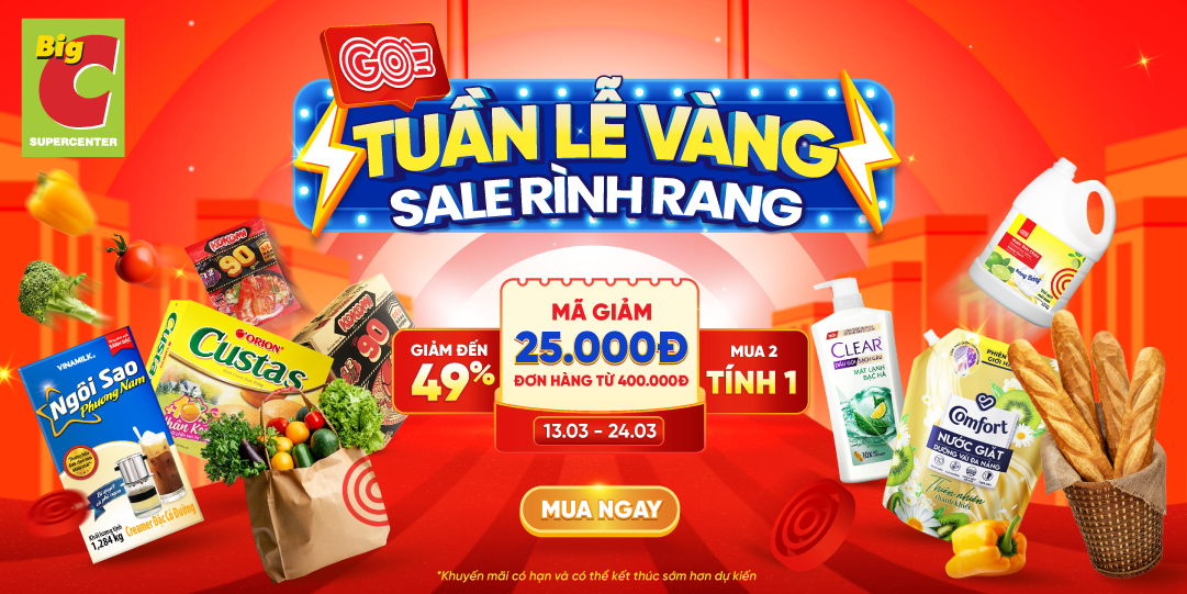 TUẦN LỄ VÀNG - SALE RÌNH RANG 