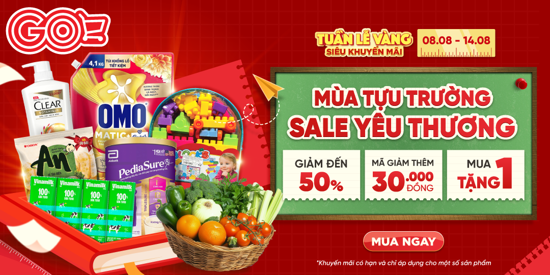 MÙA TỰU TRƯỜNG​ - SALE YÊU THƯƠNG