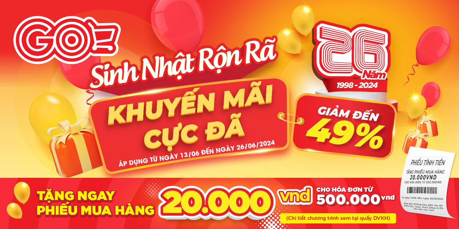 SINH NHẬT RỘN RÃ - KHUYẾN MÃI CỰC ĐÃ