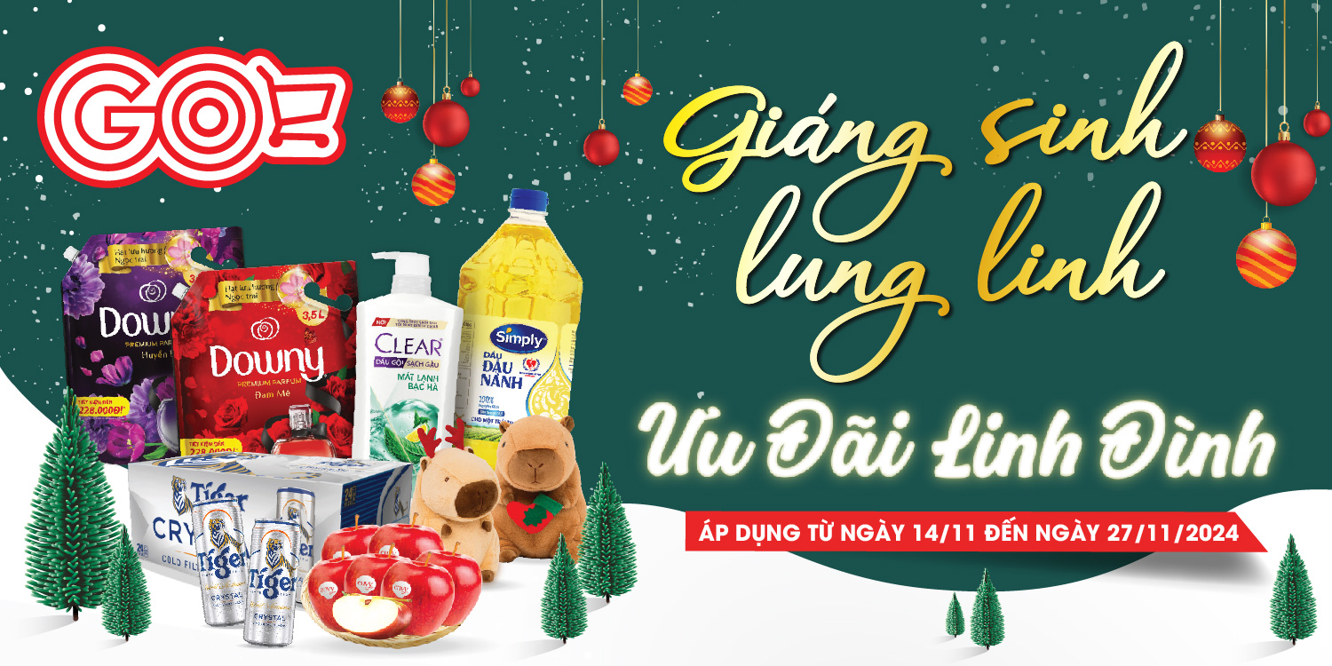 GIÁNG SINH LUNG LINH ƯU ĐÃI LINH ĐÌNH TẠI GO! – KHAI MỞ MÙA LỄ HỘI NGẬP TRÀN QUÀ TẶNG VÀ GIÁ RẺ!