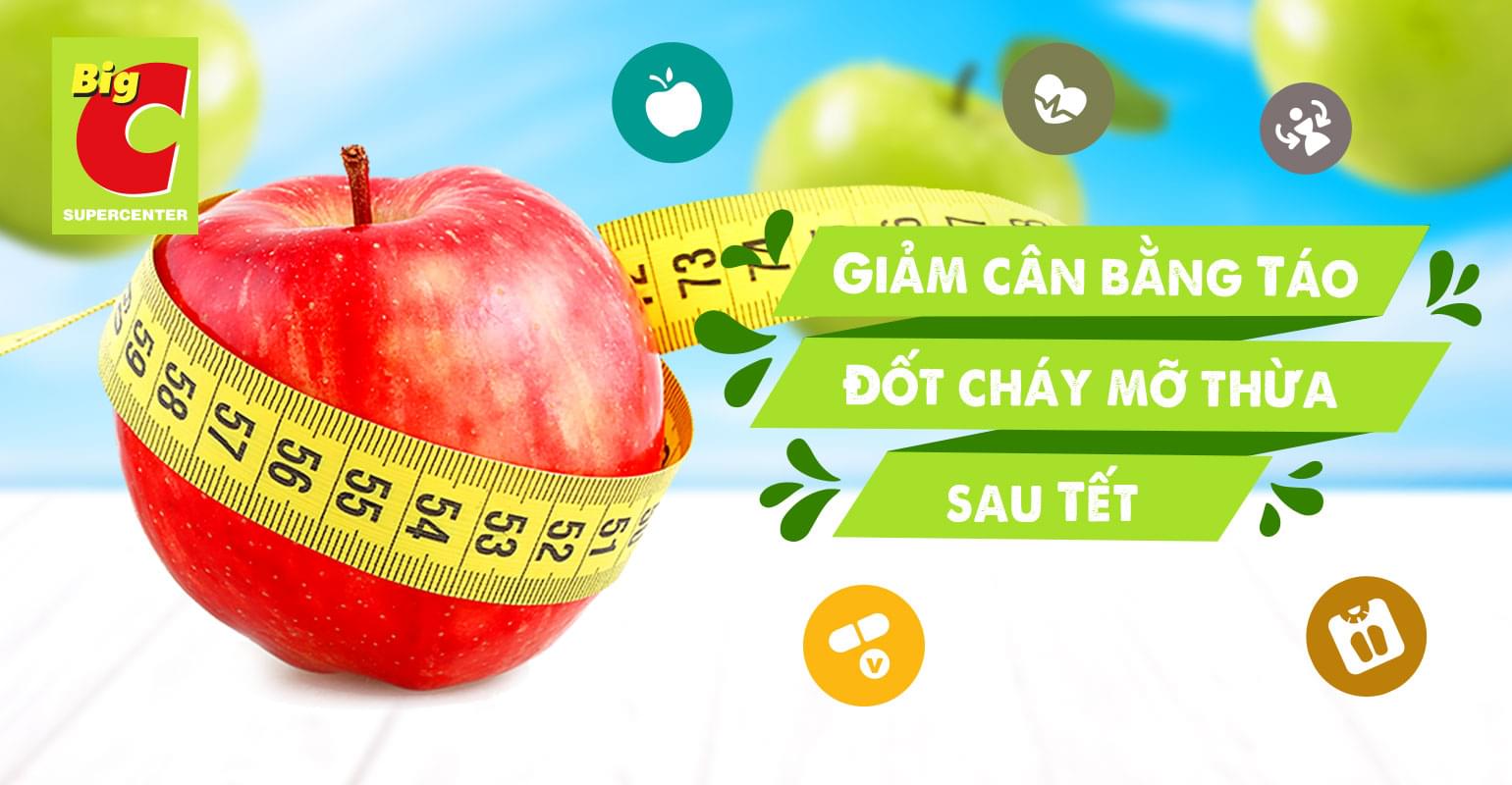 Lose weight after Tet: an apple a day cuts the belly fat away