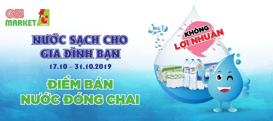 Big C hỗ trợ bán nước đóng chai không lợi nhuận