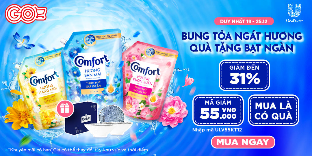 HOT DEAL GIỮA THÁNG - UNILEVER TUNG DEAL BẠT NGÀN TẠI GO! APP