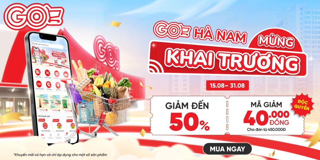 TƯNG BỪNG KHAI TRƯƠNG GO! HÀ NAM - APP GO! & Big C TUNG DEAL ĐỈNH 