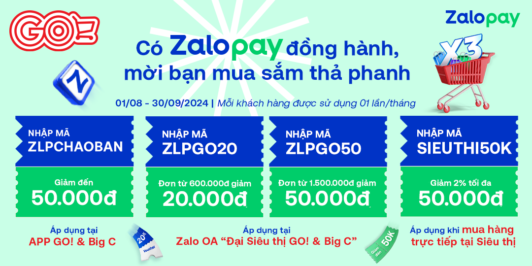 Tin vui cho hội nghiện mua sắm! ZaloPay lên ưu đãi tháng 8 cực hot!