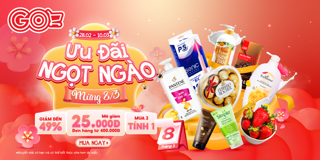 ƯU ĐÃI NGỌT NGÀO MỪNG 8.3