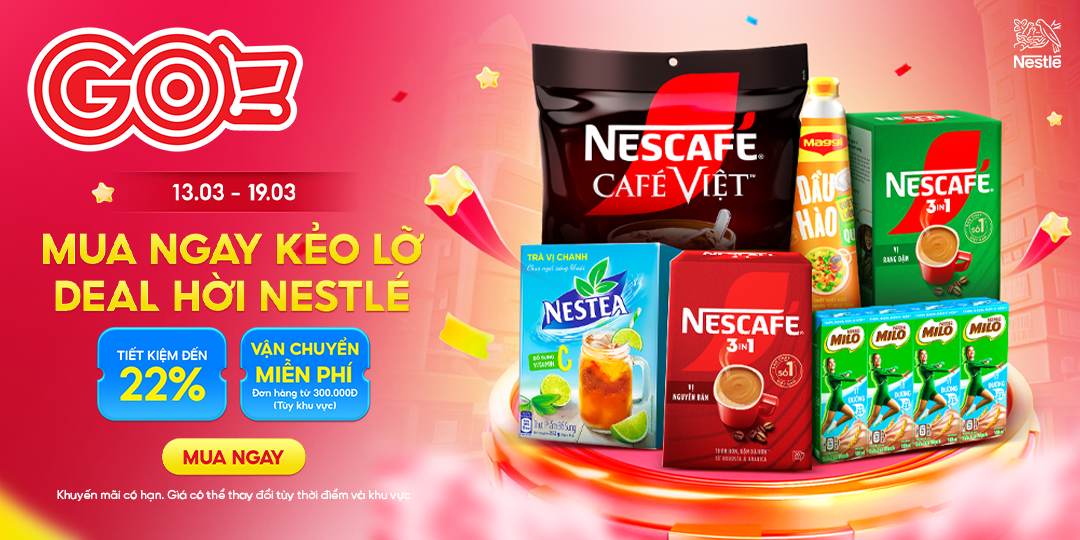 NESTLÉ SALE MÊ - MỞ GO! APP CHỐT ĐƠN NGAY