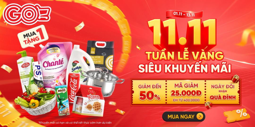 11.11 SIÊU SALE BÙNG NỔ GO! APP TUNG DEAL KHỔNG LỒ!