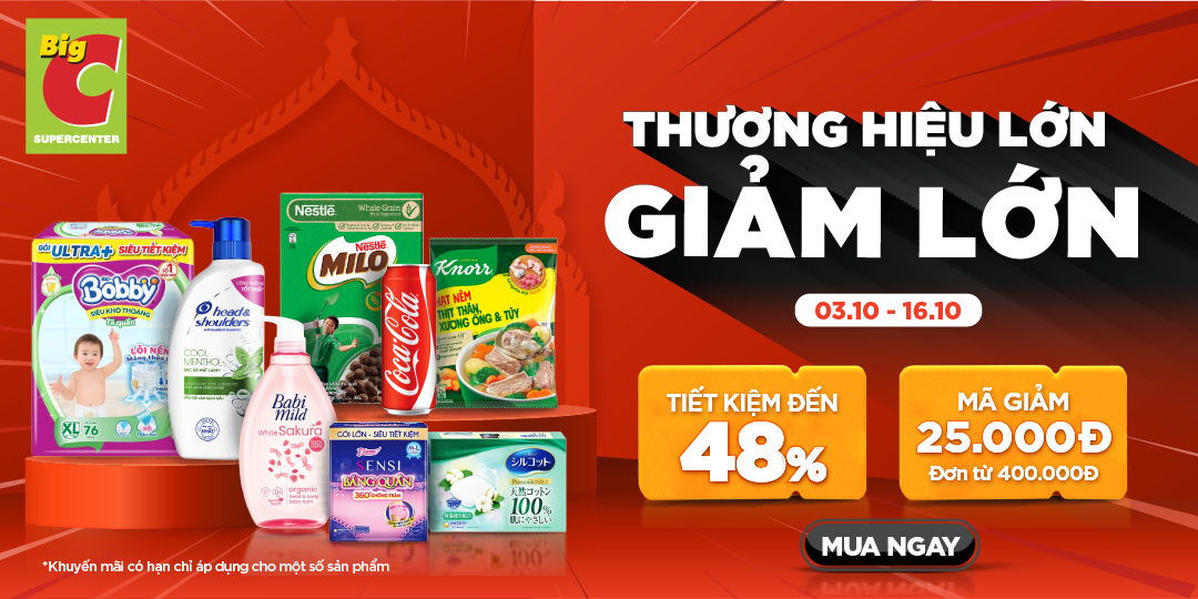  THƯƠNG HIỆU LỚN GIẢM LỚN – ƯU ĐÃI ĐỘC QUYỀN CHỈ CÓ TẠI GO! 