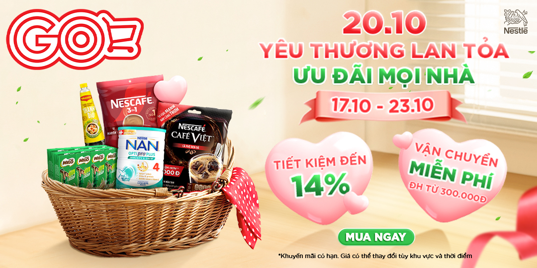 NESTLE TẶNG NÀNG - DEAL ĐỈNH  RINH NGAY TẠI APP GO! & BIG C